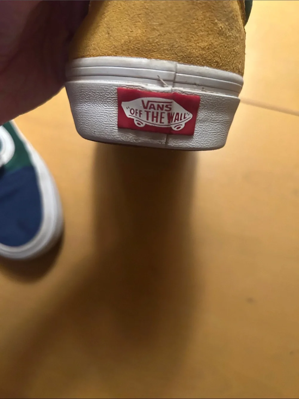 Vans Men's Low-Top Sneakers in Blue, Green & White